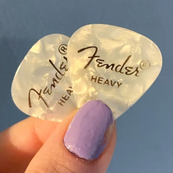 New Unique Colorful Handmade Guitar Pick Silver/Gold Drop Hook Earrings - Picture 5 of 16